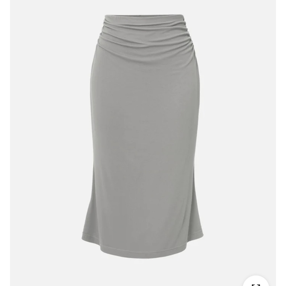 OGL Ruched Side Mermaid Midi Skirt